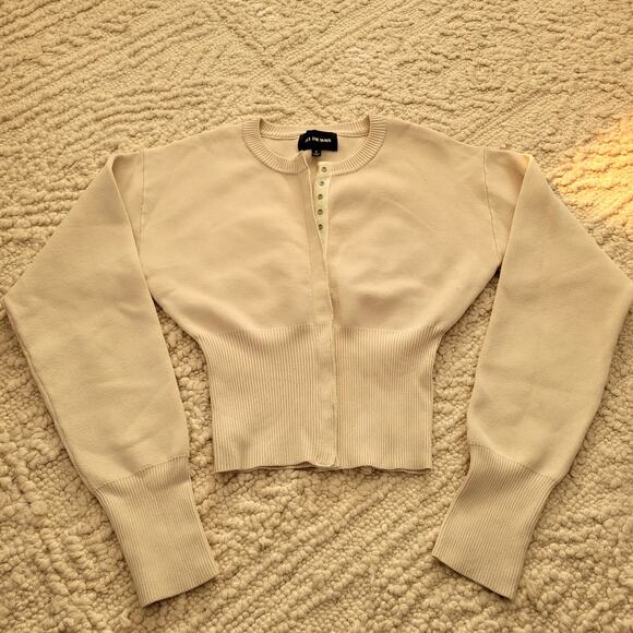 All the Ways Courtney Cardigan Ivory Sweater Top - Picture 1 of 4